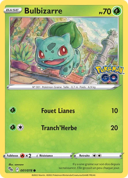 001/078 - Bulbizarre - EB10.5 Pokémon Go