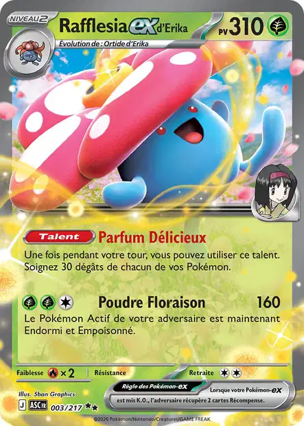 003/217 - Rafflesia d'Erika ex - ME2.5 Héros Transcendants