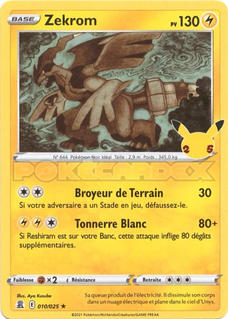 010/025 - Zekrom - EB7.5 Célébrations