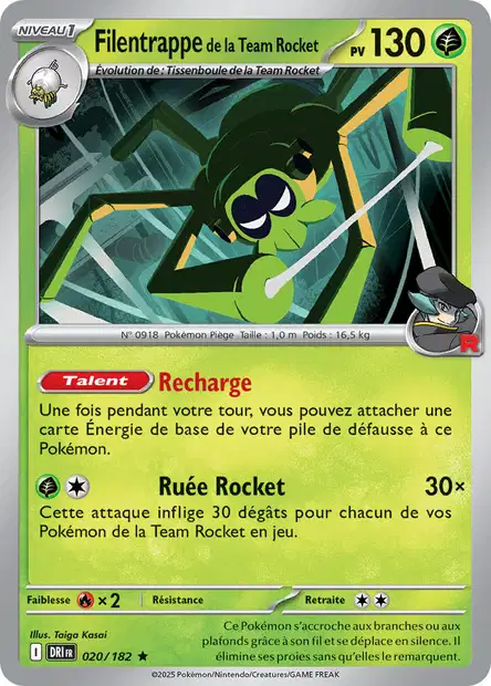 020/182 - Filentrappe de la team rocket - EV10 Rivalités Destinées