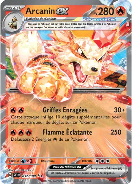 032/198 - Arcanin ex - EV01 Écarlate et Violet