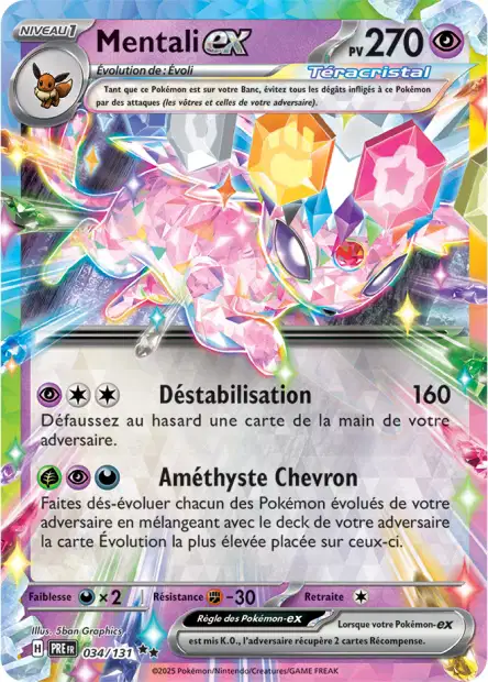 034/131 - Mentali ex - EV8.5 Évolutions Prismatiques