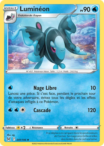 041/196 - Lumineon - EB11 Origine Perdue