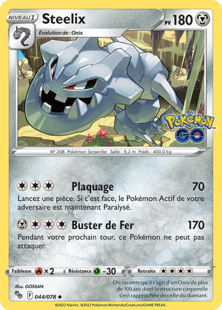 044/078 - Steelix - EB10.5 Pokémon Go