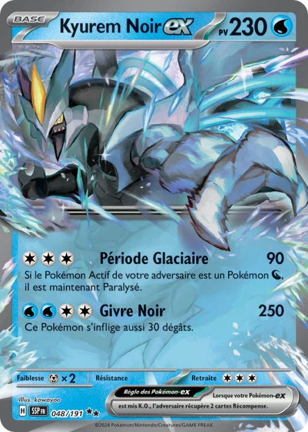 048/191 - Kyurem Noir ex - EV8 Ătincelles DĂ©ferlantes