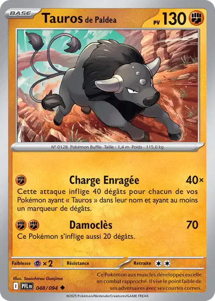 048/94 - Tauros de Paldéa - ME02 Flammes Fantasmagoriques
