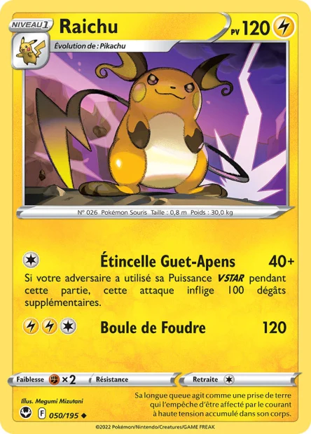 050/195 - Raichu - EB12 TempĂȘte ArgentĂ©e