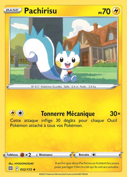 052/172 - Pachirisu - EB9 Stars Etincelantes