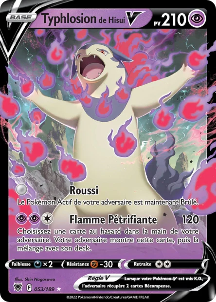053/189 - Typhlosion de Hisui-V - EB10 Astres Radieux