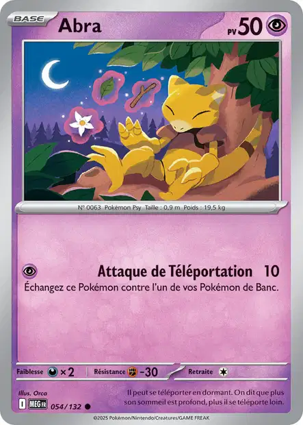 054/132 - Abra - ME01 Méga-Évolution