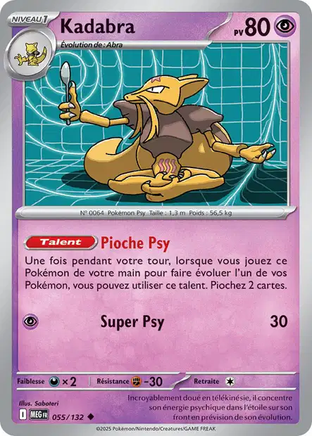 055/132 - Kadabra - ME01 Méga-Évolution