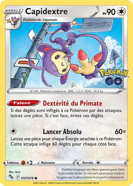 057/078 - Capidextre - EB10.5 Pokémon Go