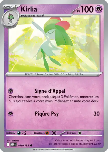 059/132 - Kirlia - ME01 Méga-Évolution