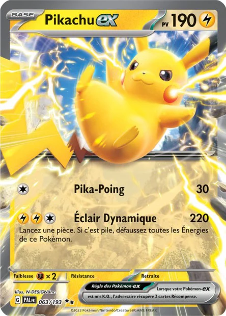 063/193 - Pikachu ex - EV02 Ăvolutions Ă Paldea