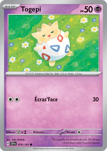 070/191 - Togepi - EV8 Étincelles Déferlantes