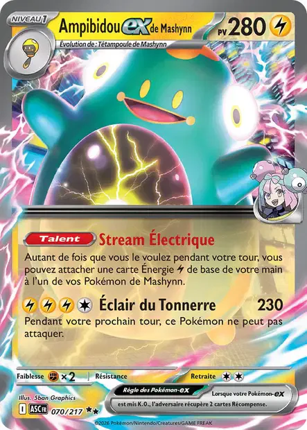070/217 - Ampibidou ex de Mashynn - ME2.5 Héros Transcendants