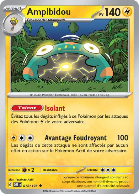 078/197 - Ampibidou - EV03 Flammes Obsidiennes