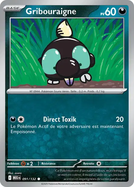 091/132 - Gribouraigne - ME01 Méga-Évolution