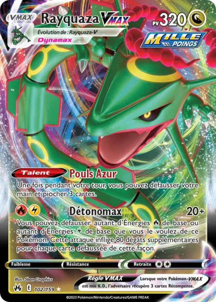 102/159 - Rayquaza-VMAX - EB12.5 ZĂ©nith SuprĂȘme