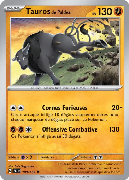 108/193 - Tauros de Paldéa - EV02 Évolutions à Paldea