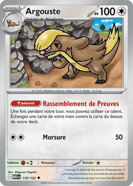 110/132 - Argouste - ME01 Méga-Évolution
