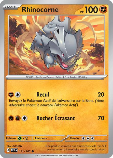 111/165 - Rhinocorne - EV3.5 151
