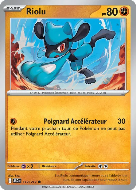 112/217 - Riolu - ME2.5 Héros Transcendants