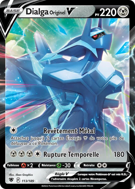 113/189 - Dialga Forme Originelle-V - EB10 Astres Radieux