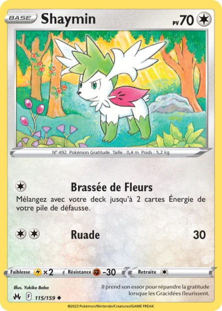 115/159 - Shaymin - EB12.5 ZĂ©nith SuprĂȘme