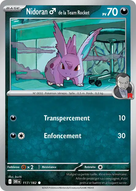 117/182 - Nidoran♂ de la Team Rocket - EV10 Rivalités Destinées