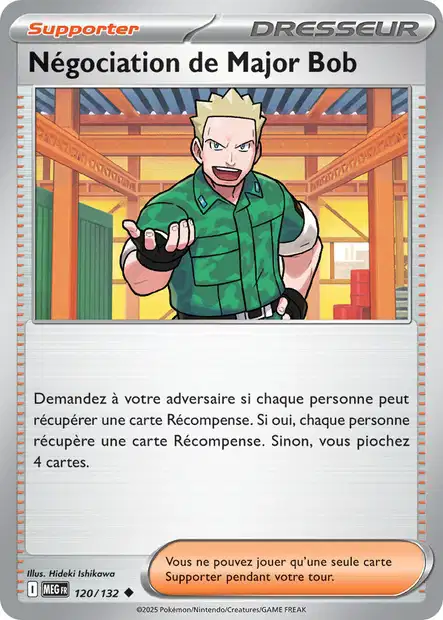 120/132 - Négociation de Major Bob  - ME01 Méga-Évolution