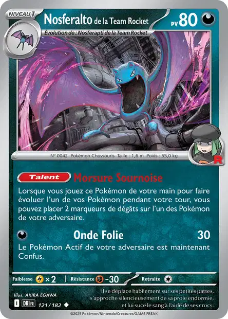 121/182 - Nosferalto de la Team Rocket - EV10 Rivalités Destinées