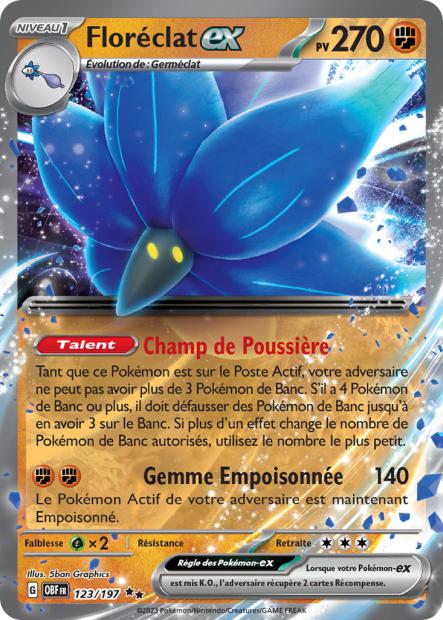123/197 - Floréclat ex - EV03 Flammes Obsidiennes