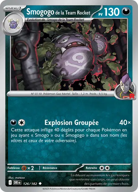 126/182 - Smogogo de la Team Rocket - EV10 Rivalités Destinées