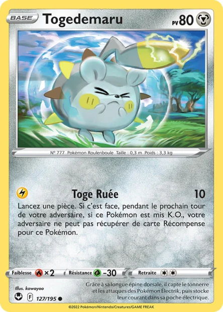 127/195 - Togedemaru - EB12 TempĂȘte ArgentĂ©e