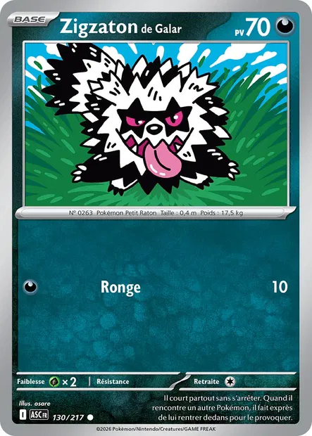 130/217 - Zigzaton de Galar - ME2.5 Héros Transcendants