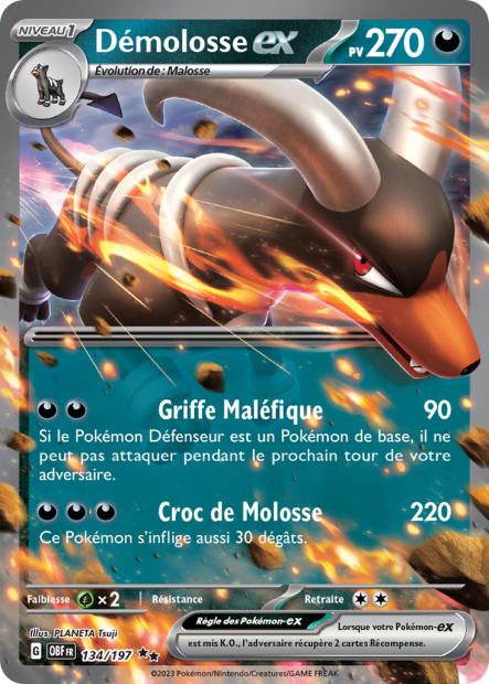 134/197 - Démolosse ex - EV03 Flammes Obsidiennes
