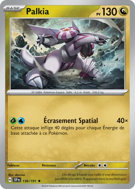 136/191 - Palkia - EV8 Étincelles Déferlantes