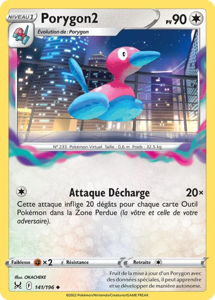 141/196 - Porygon2 - EB11 Origine Perdue