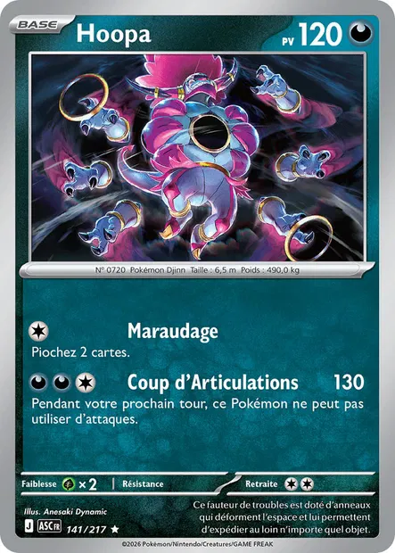 141/217 - Hoopa - ME2.5 Héros Transcendants