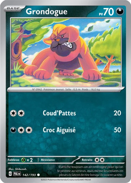 142/193 - Grondogue - EV02 Ăvolutions Ă Paldea