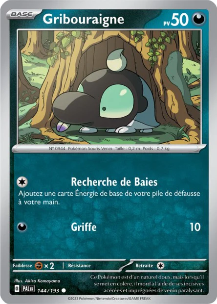 144/193 - Gribouraigne - EV02 Évolutions à Paldea