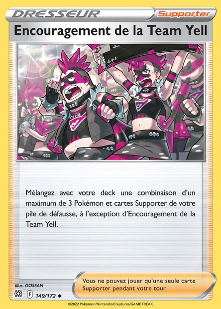 149/172 - Encouragement de la Team Yell - EB9 Stars Etincelantes