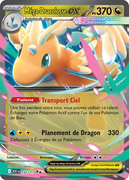 152/217 - Méga-Dracolosse ex - ME2.5 Héros Transcendants