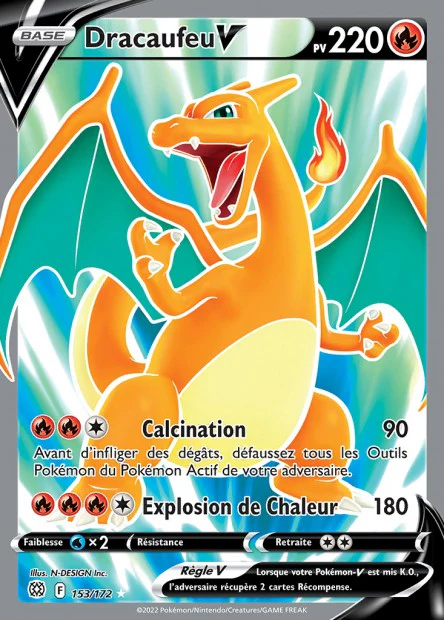 153/172 - Dracaufeu-V - EB9 Stars etincelantes