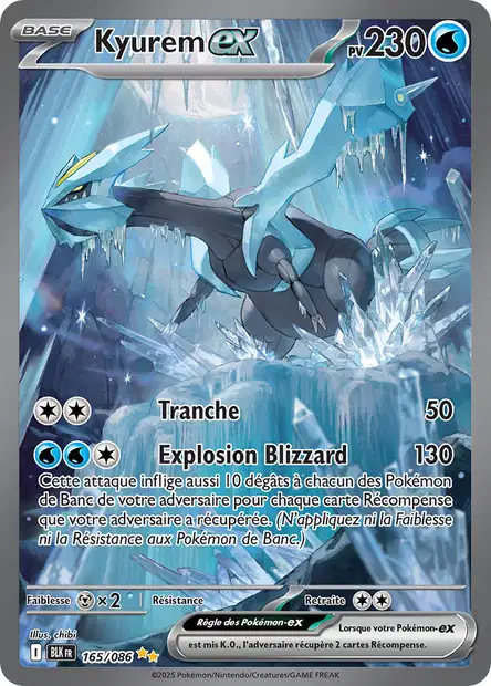 165/086 - Kyurem ex - EV10.5 Foudre Noire