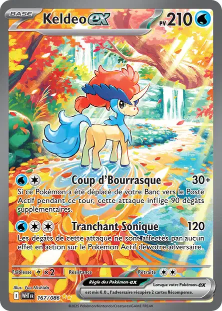 167/086 - Keldeo Ex - EV10.5 Flamme Blanche