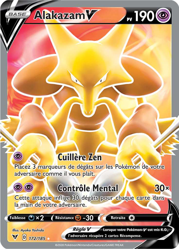172/185 - Alakazam V - EB4 Voltage Ăclatant
