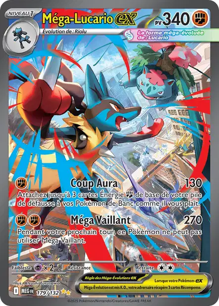 179/132 - Mega Lucario - ME01 MĂ©ga-Ăvolution