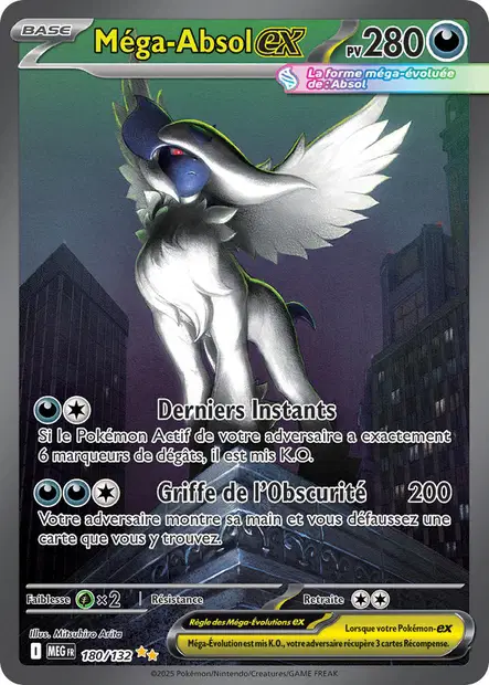 180/132 - Mega Absol Ex - ME01 MĂ©ga-Ăvolution